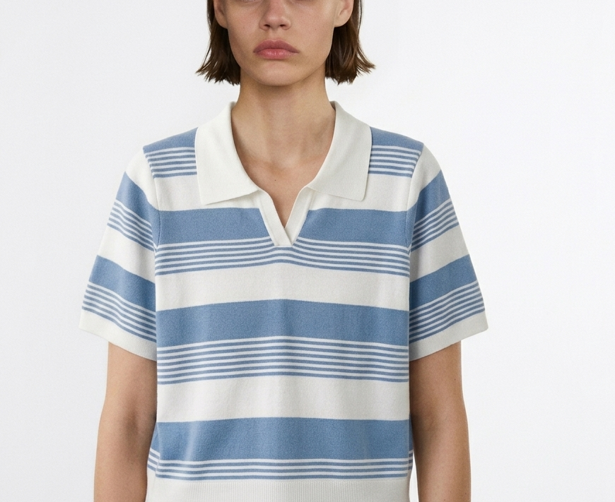 The Breton Johnny-Collar Knit
